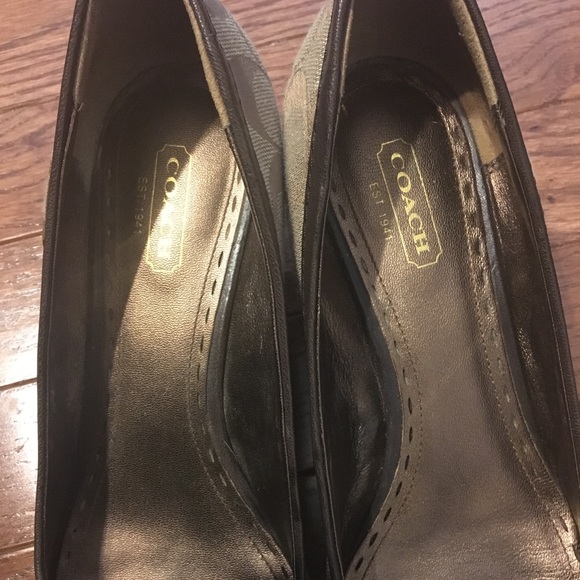 Coach Millie Wedges in Espresso size 8.5 - Picture 4 of 6
